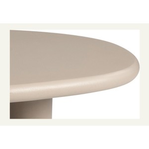 Table basse MAELORA – Table basse ronde Ø50 cm – Bois de manguier & travertin – Design naturel et élégant 