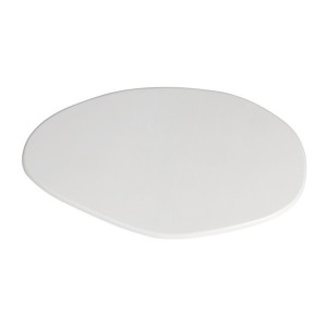 Table basse TARAVI – Table basse rectangulaire 120x70 cm – Finition ciment blanc – Design contemporain et épuré 