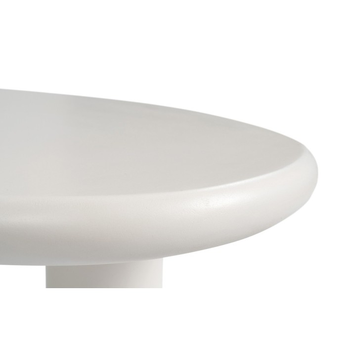 Table basse TARAVI – Table basse rectangulaire 120x70 cm – Finition ciment blanc – Design contemporain et épuré 