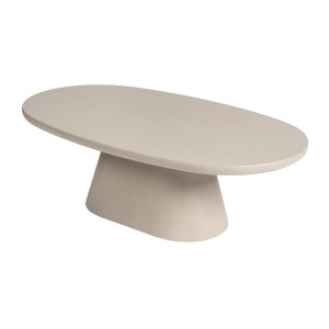Table basse TARAVI – Table basse rectangulaire 120x70 cm – Finition ciment beige – Design contemporain et naturel 