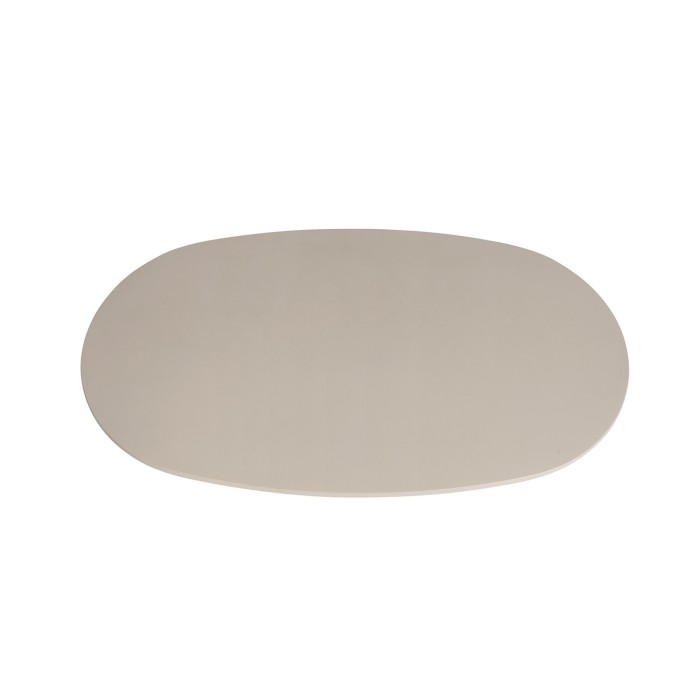 Table basse TARAVI – Table basse rectangulaire 120x70 cm – Finition ciment beige – Design contemporain et naturel 