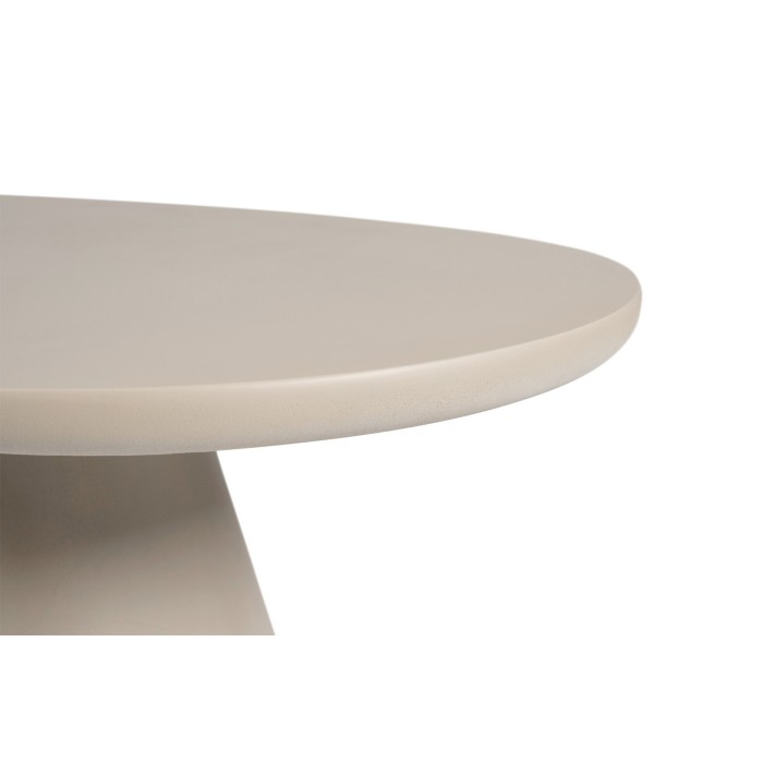 Table basse TARAVI – Table basse rectangulaire 120x70 cm – Finition ciment beige – Design contemporain et naturel 