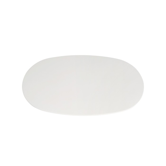 Table basse TARAVI – Table basse rectangulaire 120x70 cm – Finition ciment blanc – Style moderne et lumineux 