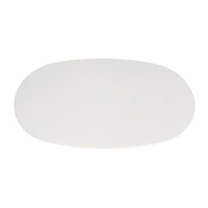 Table basse TARAVI – Table basse rectangulaire 120x70 cm – Finition ciment blanc – Style moderne et lumineux 