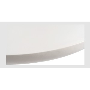 Table basse TARAVI – Table basse rectangulaire 120x70 cm – Finition ciment blanc – Style moderne et lumineux 