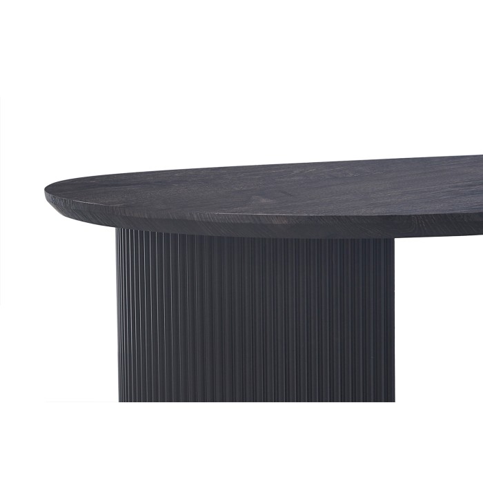 Table basse VAGOS – Coloris brun foncé – Table basse rectangulaire 120x70 cm – MDF – Design contemporain