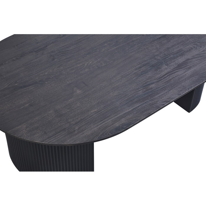 Table basse VAGOS – Coloris brun foncé – Table basse rectangulaire 120x70 cm – MDF – Design contemporain