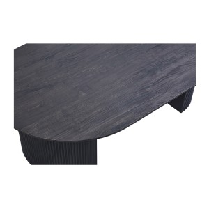 Table basse VAGOS – Coloris brun foncé – Table basse rectangulaire 120x70 cm – MDF – Design contemporain