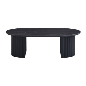 Table basse VAGOS – Coloris brun foncé – Table basse rectangulaire 120x70 cm – MDF – Design contemporain