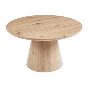 Table basse ronde collection TIGNES – Décor effet pin – D80 x H47 cm