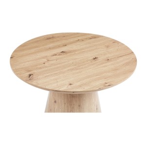 Table basse ronde collection TIGNES – Décor effet pin – D80 x H47 cm