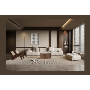 Table basse en bois massif collection DELHI 90cm - Style ethnique et design