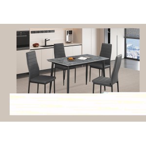 Ensemble meubles de salon RAMOS – Beige clair – LED multicolore intégrée – Style contemporain