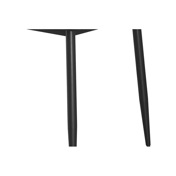 Table à manger GRANVIA – 120x70 cm – Effet ardoise – Structure métal – Design compact et moderne 