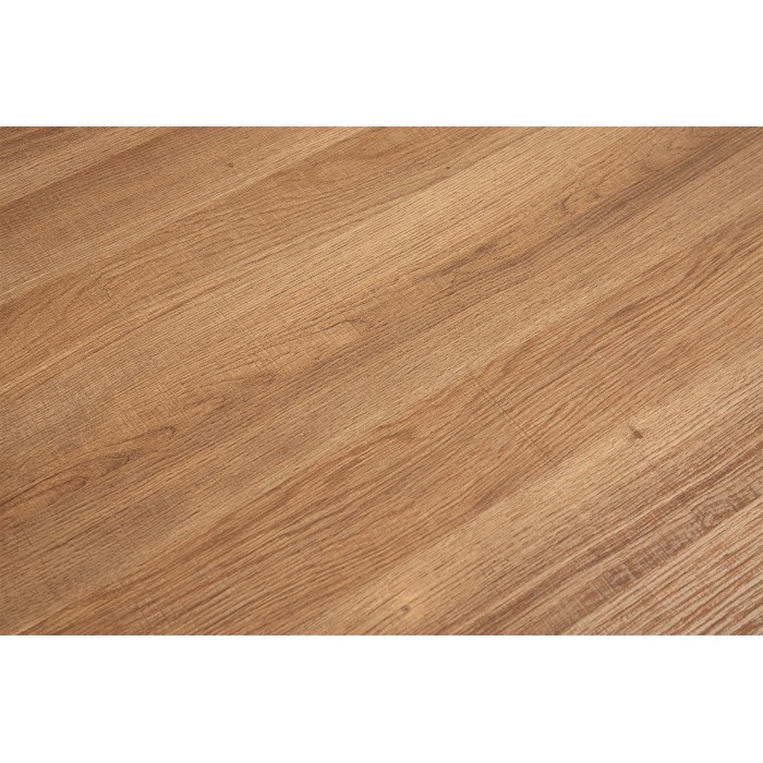 Table à manger VAGOS – 200x100 cm – Coloris chêne vieilli – Plateau MDF  – Design moderne et robuste 