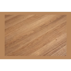 Table à manger VAGOS – 200x100 cm – Coloris chêne vieilli – Plateau MDF  – Design moderne et robuste 