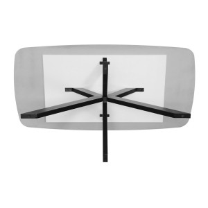 Table à manger ARVENA – 180x90 cm – Coloris pierre marbré – Plateau effet pierre – Design moderne et élégant 