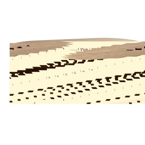 Table à manger ronde ARVENA – 110 cm – Plateau en pierre frittée – Coloris gris – Design contemporain et robuste 