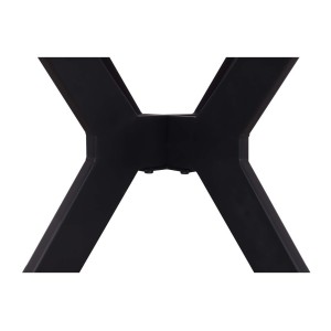 Table à manger ronde ARVENA – 110 cm – Plateau en pierre frittée – Coloris gris – Design contemporain et robuste 