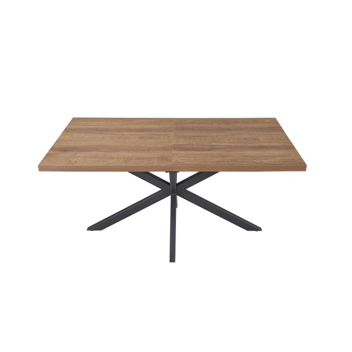 Table extensible KALVANO – 160 à 200 cm – Chêne foncé – Plateau 40 mm – Design contemporain 