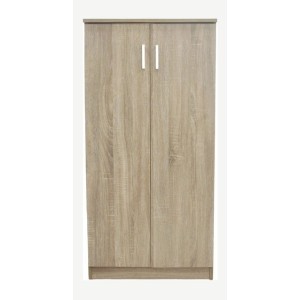 Meuble à chaussures MUNDA – 2 portes – Coloris chêne sonoma – Rangement compact et style contemporain