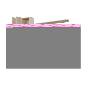 Meuble à chaussures MEXICO – 4 tiroirs avec miroirs – Coloris chêne sonoma – Rangement vertical contemporain