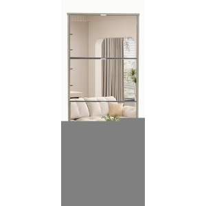 Meuble à chaussures MEXICO – 4 tiroirs avec miroirs – Coloris chêne sonoma – Rangement vertical contemporain