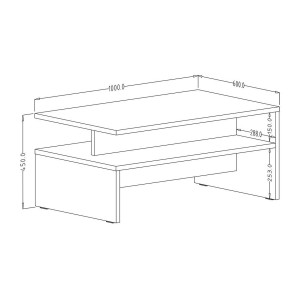 Ensemble salon complet RAMOS – Effet béton – 7 meubles avec LED multicolore intégrée