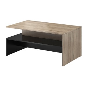 Ensemble salon complet RAMOS – Chêne – 7 meubles avec LED multicolore intégrée