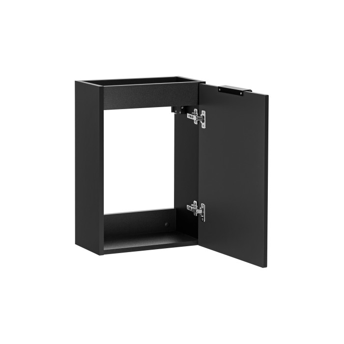 Meuble sous vasque NOXERA – 40 cm – 1 porte – Noir mat – Design compact et suspendu 
