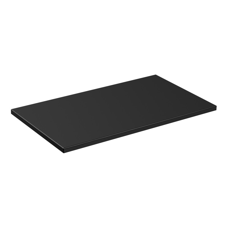 Plan vasque NOXERA – 80 cm – Noir mat – À poser – Finition MDF et film PVC Plan vasque NOXERA – 80 cm – Noir mat – À poser – Finition MDF et film PVC