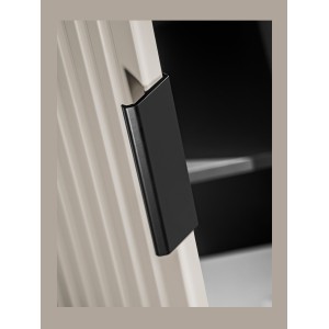 Colonne de salle de bain suspendue NOXERA – 1 porte – Beige mat – Hauteur 140 cm 