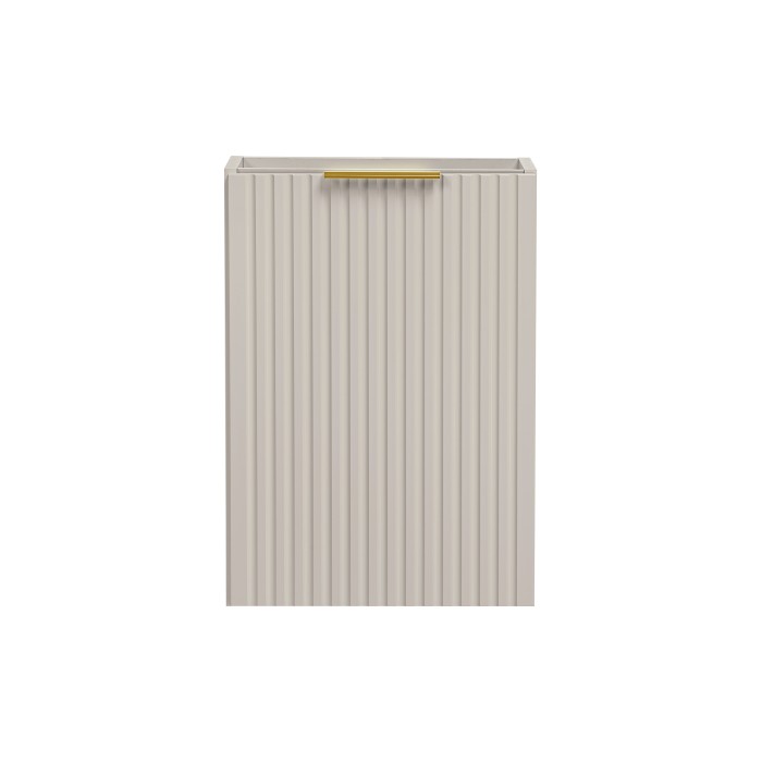 Meuble sous vasque NOXERA – 40 cm – 1 porte – Beige mat – Meuble suspendu compact 