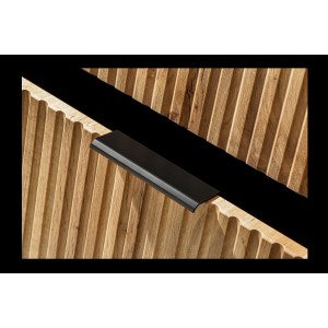 Meuble sous vasque NOXERA – 60 cm – 2 tiroirs – Coloris chêne wotan – Meuble suspendu moderne 