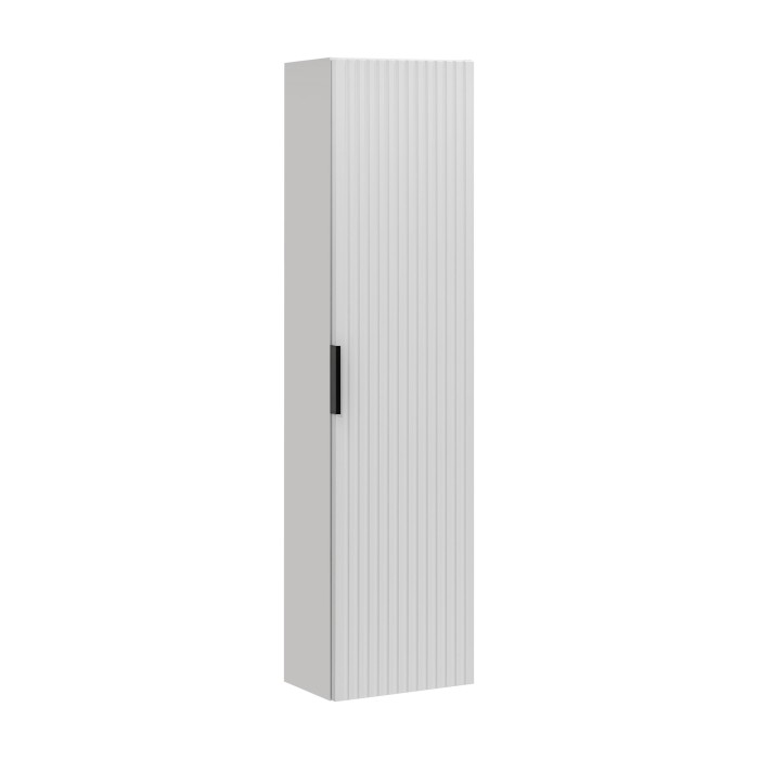 Colonne salle de bain NOXERA – 1 porte – Coloris blanc mat – Hauteur 140 cm – À suspendre 