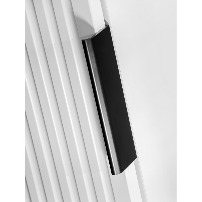 Meuble de rangement salle de bain NOXERA – Avec panier à linge – Coloris blanc mat – 40 cm – À suspendre 