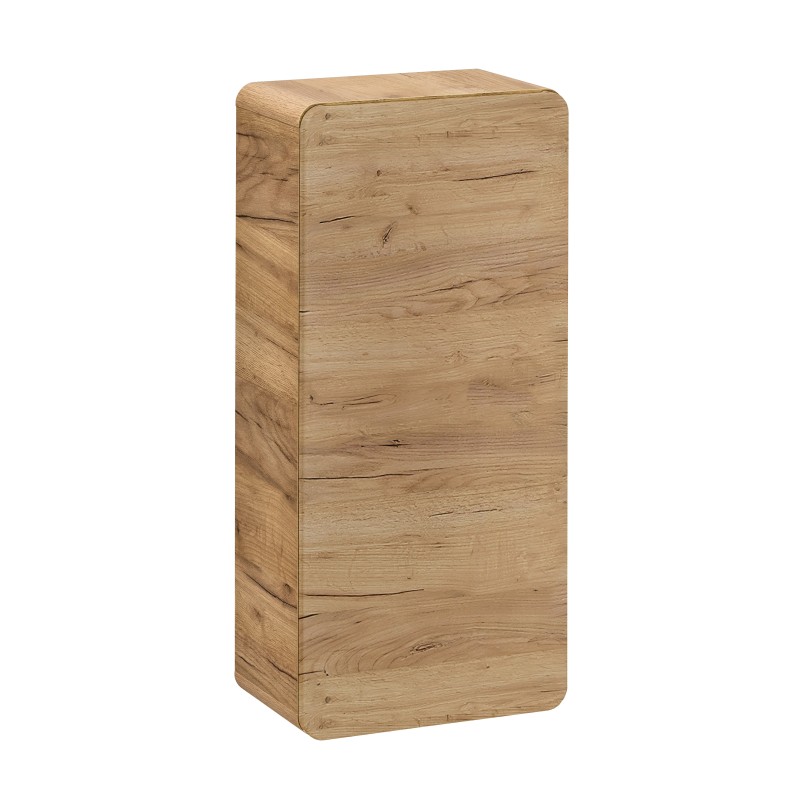 Colonne de salle de bain ERBANO – Chêne clair – 35x75 cm – 1 porte – Style contemporain 