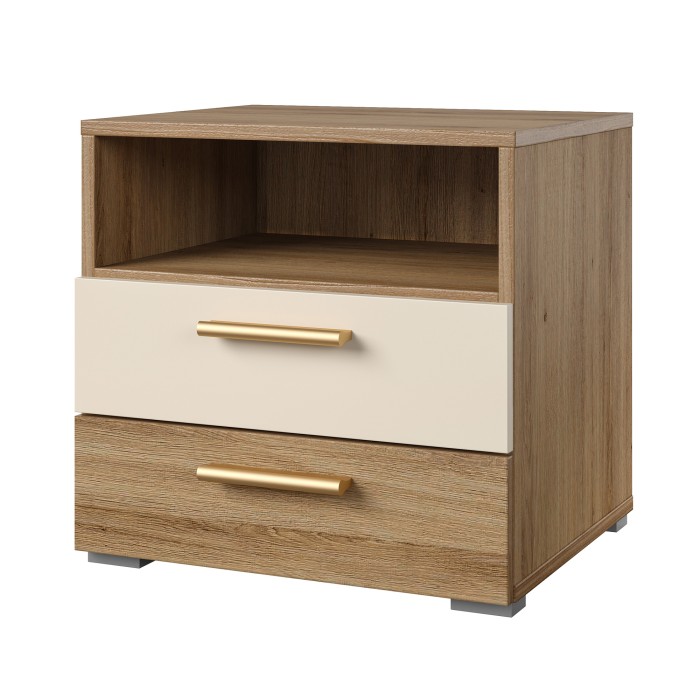 Chambre complète VERTIGO – Lit 160x200 avec sommier, 2 chevets, armoire 4 portes + contour design