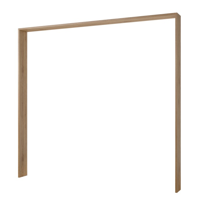Chambre complète VERTIGO – Lit 160x200 avec sommier, 2 chevets, armoire 4 portes + contour design