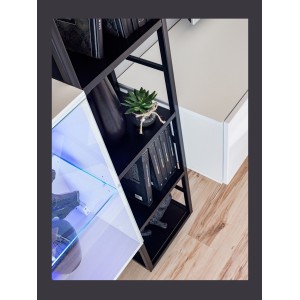 Étagère colonne collection SWITCH - Cadre en métal noir - style industriel