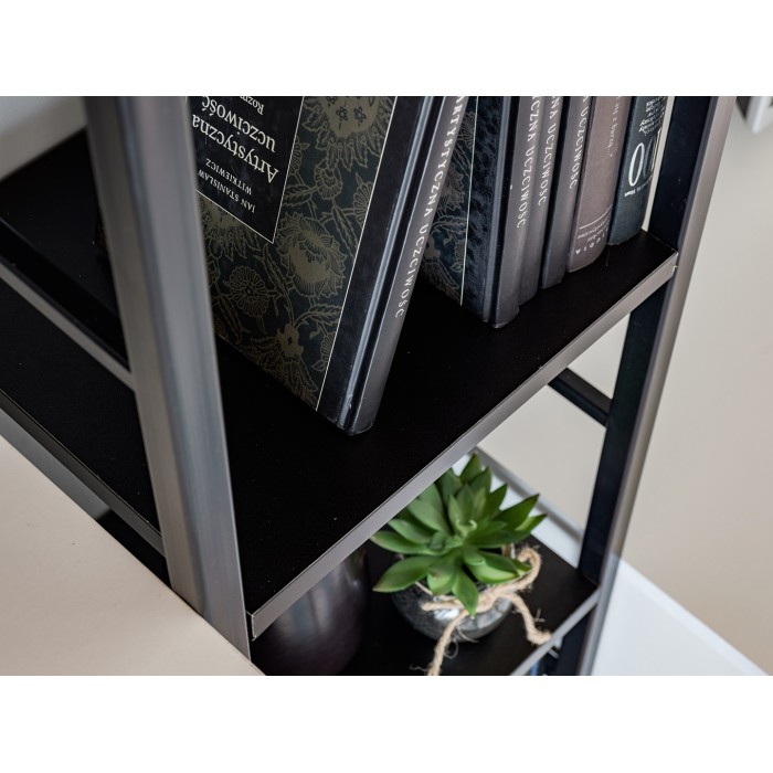 Étagère colonne collection SWITCH - Cadre en métal noir - style industriel