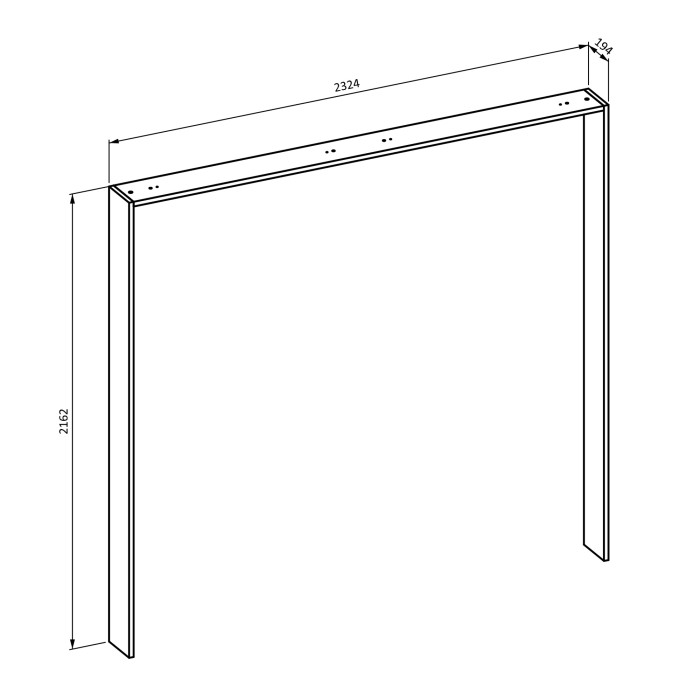 Chambre complète VERTIGO – Lit coffre 180x200, 2 chevets, armoire 4 portes + cadre design