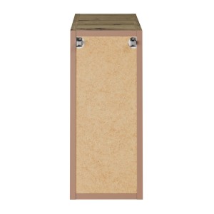 Meuble mural ouvert BRAZZA – 20 cm – Chêne clair – Finition artisan – À suspendre 