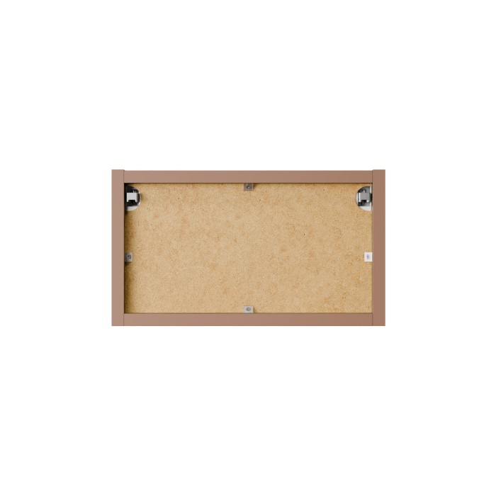 Meuble mural ouvert BRAZZA – 35 cm – Chêne clair – Finition artisan – À suspendre 