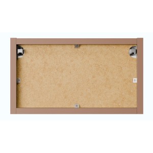 Meuble mural ouvert BRAZZA – 35 cm – Chêne clair – Finition artisan – À suspendre 