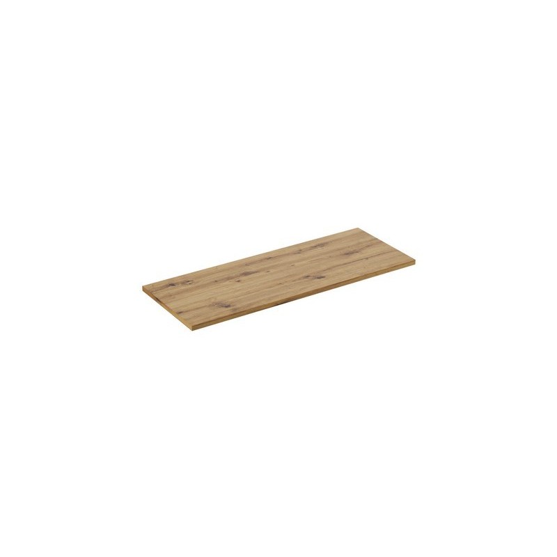 Plan vasque BRAZZA – 120 cm – Chêne clair – Finition artisan – À poser 