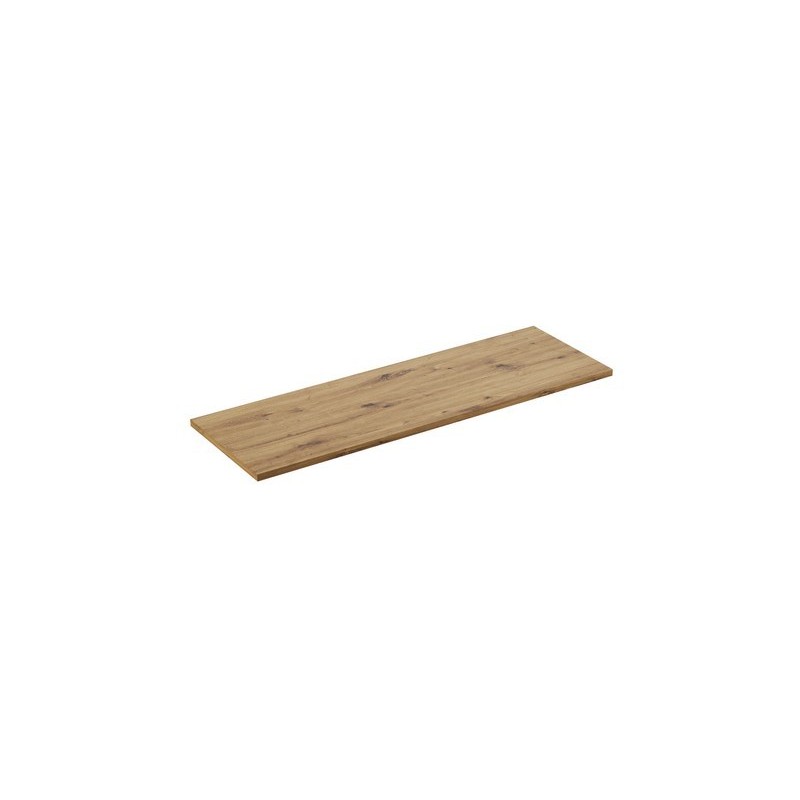 Plan vasque BRAZZA – 140 cm – Chêne clair – Finition artisan – À poser 