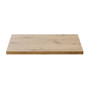 Plan vasque BRAZZA – 60 cm – Chêne clair – Finition artisan – À poser 