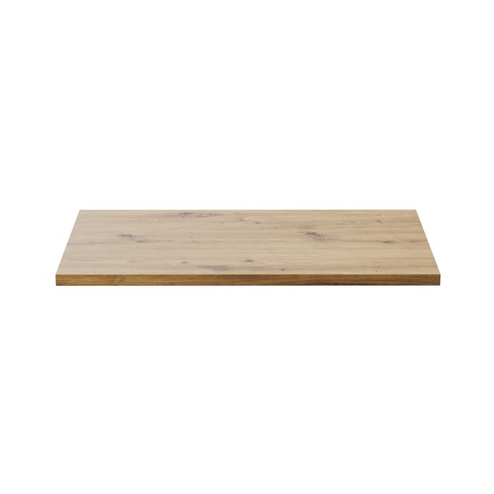 Plan vasque BRAZZA – 80 cm – Chêne clair – Finition artisan – À poser 
