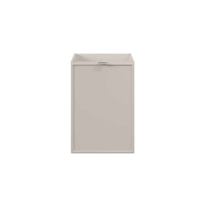 Meuble sous vasque BRAZZA – 1 porte avec panier à linge – Coloris marron congo – 40 cm – À poser 